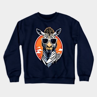 Funny Zebra art animal lover Crewneck Sweatshirt
